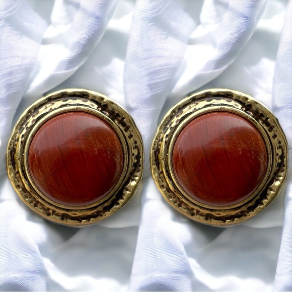 Vintage Jewelry - Vintage 1980s Gold Clip-On Earrings